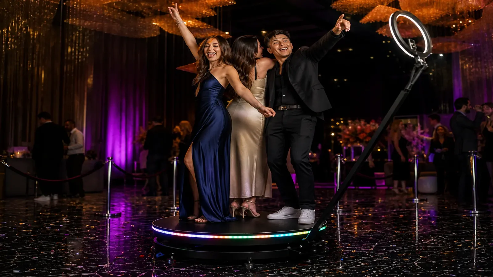 Videomatón 360 slow motion en boda Girona